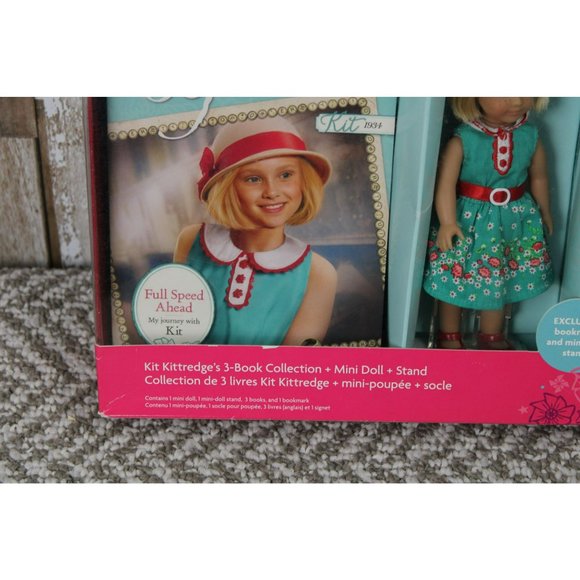 American Girl Doll Kit Kittredge's 3-Book Collect + Doll + Stand - In Original B - Picture 8 of 8